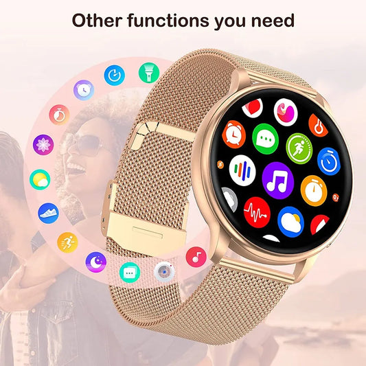 Smartwatch MEVADEN Y22 - Reloj Inteligente con Llamadas Bluetooth y Monitor de Frecuencia Cardíaca